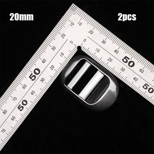 2st Metall Stege Lås Slider Justera Spännen 20MM 20mm