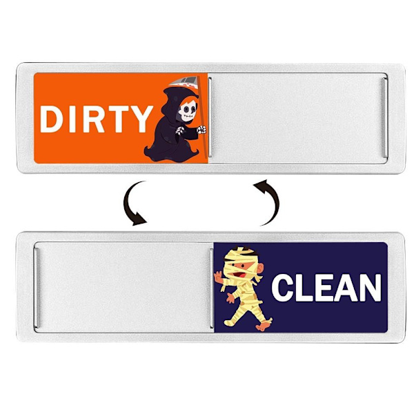 Christmas Clean Likainen kyltti Muistutuskyltit SILVER STYLE 2 STYLE 2 Silver Style 2-Style 2