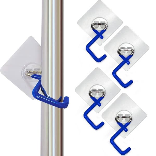 5pack Kvasthållare Mopphängare BLÅ blue