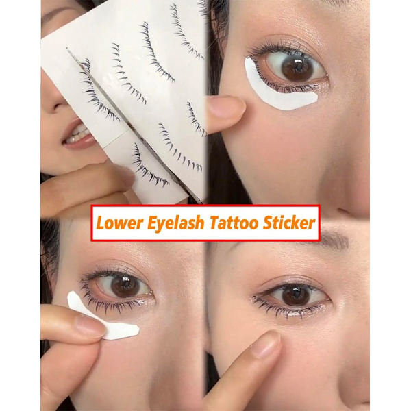 Tatoveringsklistremerker for nedre øyevipper Øyevippeklistremerker B-5SHEET B-5SHEET B-5sheet