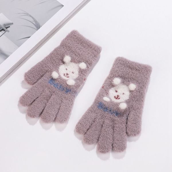 Helfingerhandsker Vinterstrikkede handsker FARVE 1 FARVE 1 Color 1
