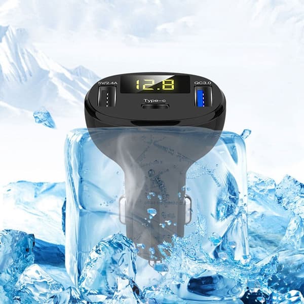 USB Bil Hurtiglader Biladapter Sikker Lader