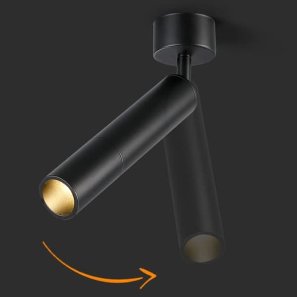 LED Loftslampe Spot Lys 7W-SORT 7W-SORT 7W-Black