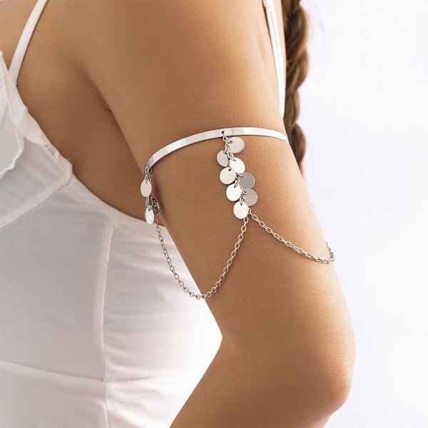 Arm Armbånd Overarm Manchet SØLV C C Silver C-C