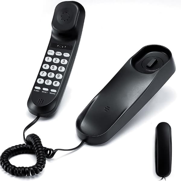 Fasttelefoner med ledning SVART black