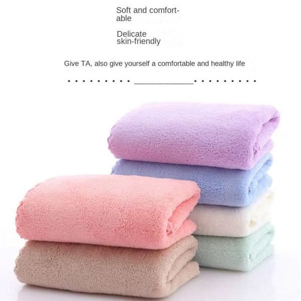 35*75cm Coral Velvet Towel kasvopyyhe VILLA purple