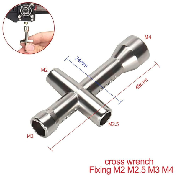 Rengöringssats för 3D-skrivare munstycke 6 mm 7 mm L-formad