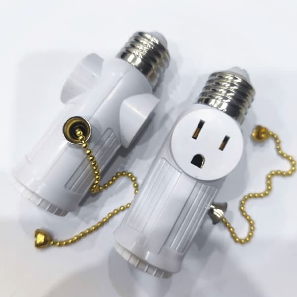 Lysfatning til stikadapter Lyspærefatning Adapterlampe