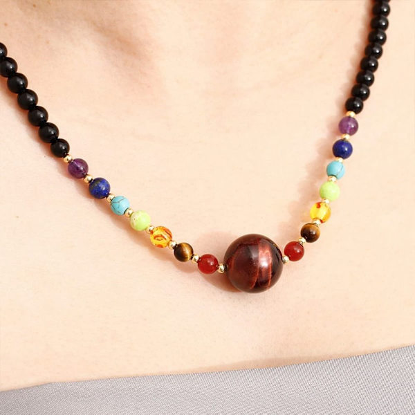 7 Chakra Halsband Yoga Halsband TIGER EYE TIGER EYE Tiger Eye