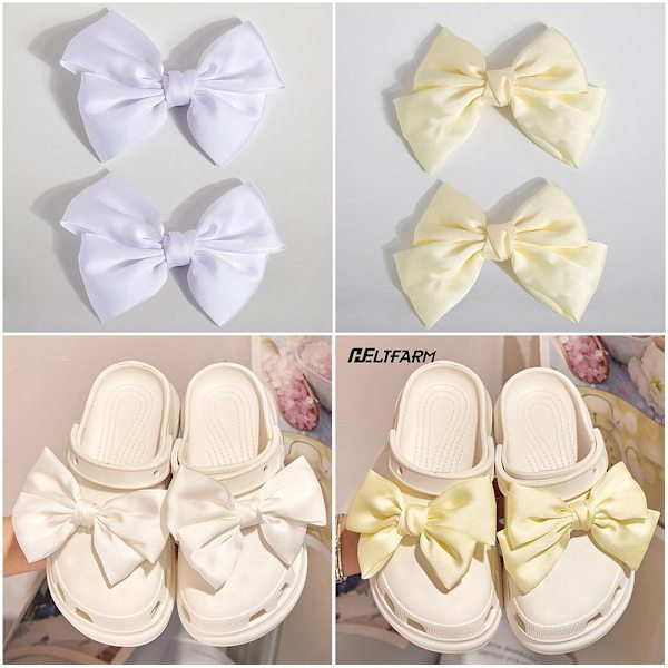 Bowknot Skospænde Skodekorationsclips SORT1 SORT1 Black1