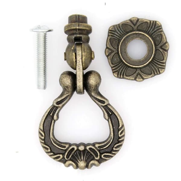 4 st Låda Dragar Ring Pendel Ring Handtag Garderob Drag