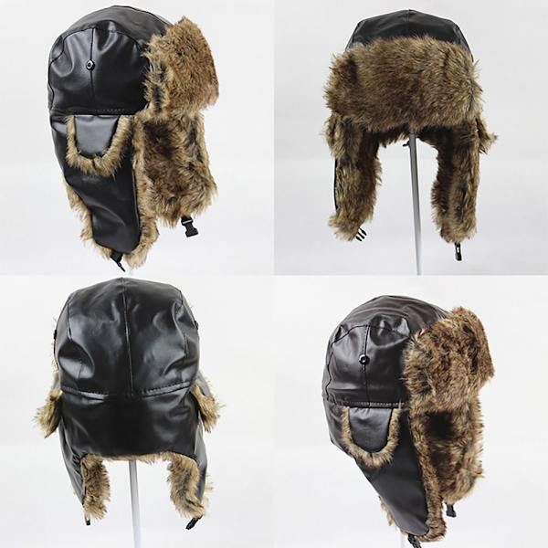 Trapper Hat Vinter Hat BRUN BROWN