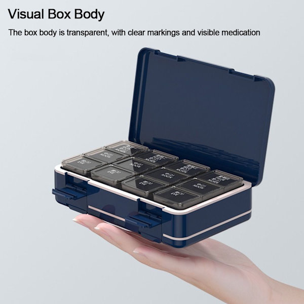 Pill Box Medicin Case VIT white