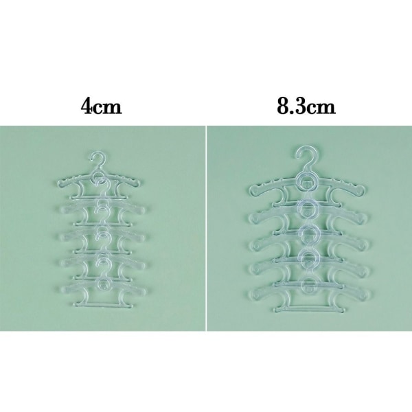 4stk Minihengere Kjole Klær Hengende 8,3CM4STK 4STK 8.3cm4pcs