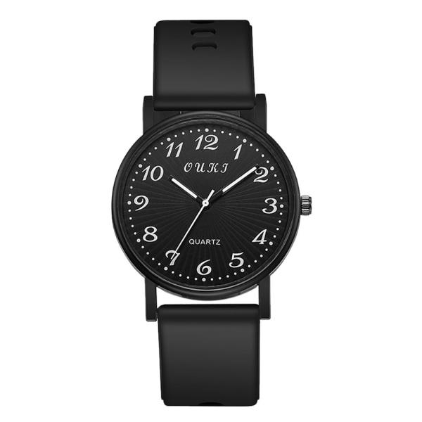 Naisten watch Quartz WristWatch MUSTA black