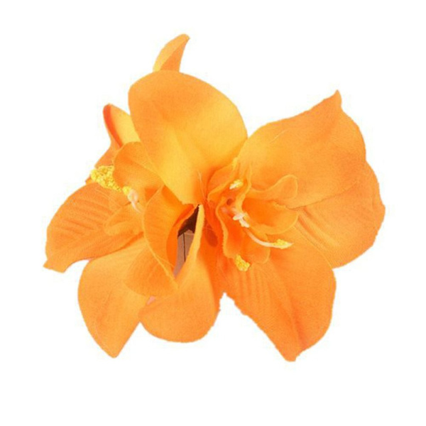 5 Stk Blomst Hårklemme Blomst Hårnål ORANSJE Orange