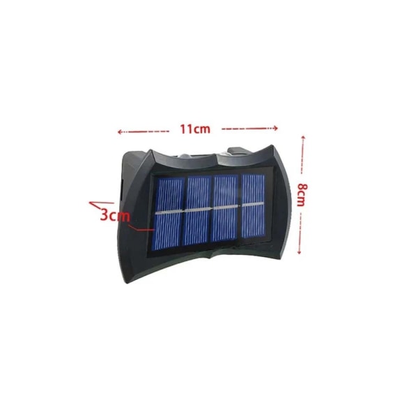LED Solar Light Exteriör Vägglampa 6LED FÄRGIG 6LED FÄRGIG 6LED Colorful