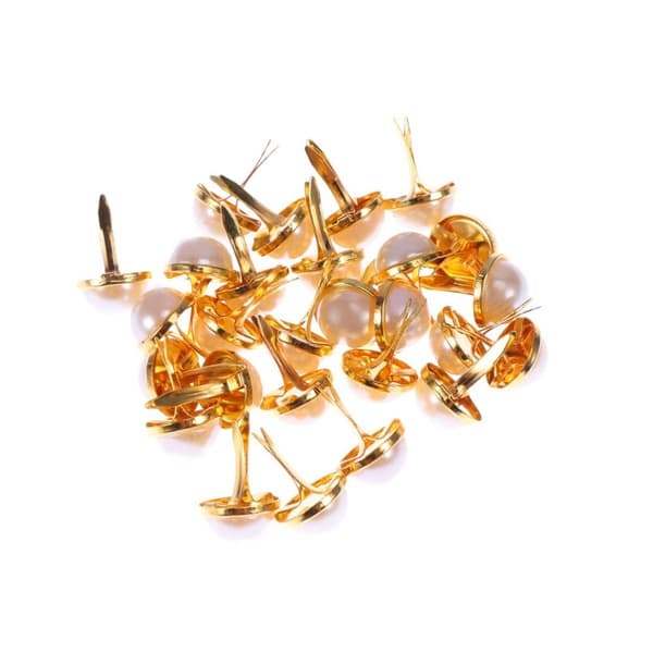 100 stk. Mini Splitstifter Papirclips Guld Splitstifter