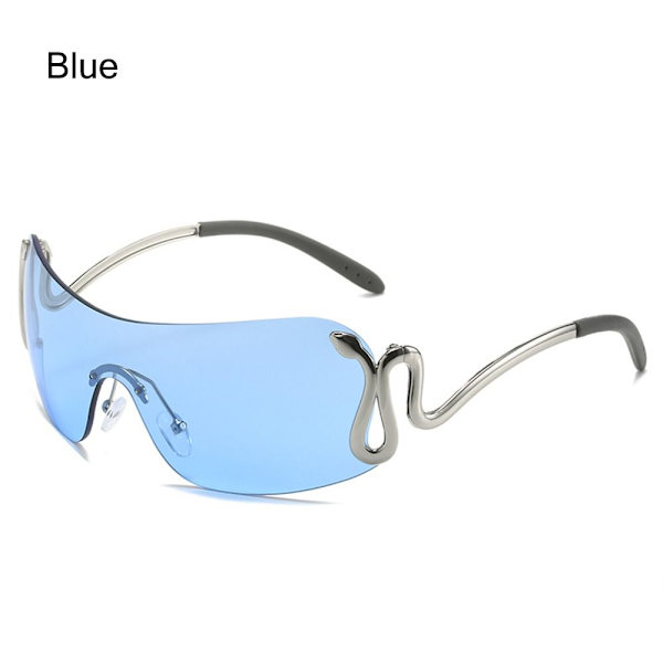 Sneaky Snake Aurinkolasit Y2K Aurinkolasit BLUE BLUE