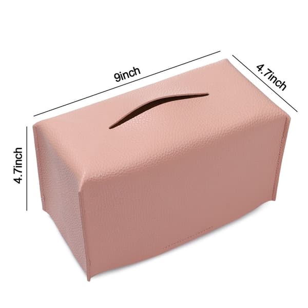 2stk Lær Kleenex Deksler ROSA pink