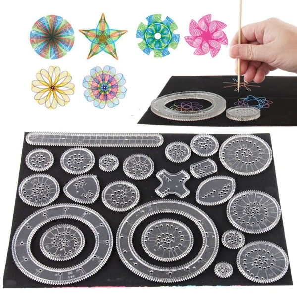 5/12/22 stk Spirograph Tegnelegetøjssæt 22 stk 22 stk 22PCS