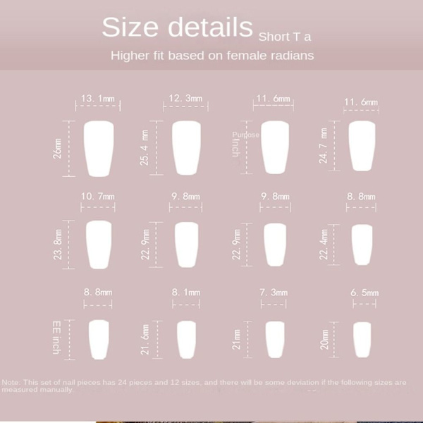 Falska naglar Fake Nails JP2810 JP2810 JP2810