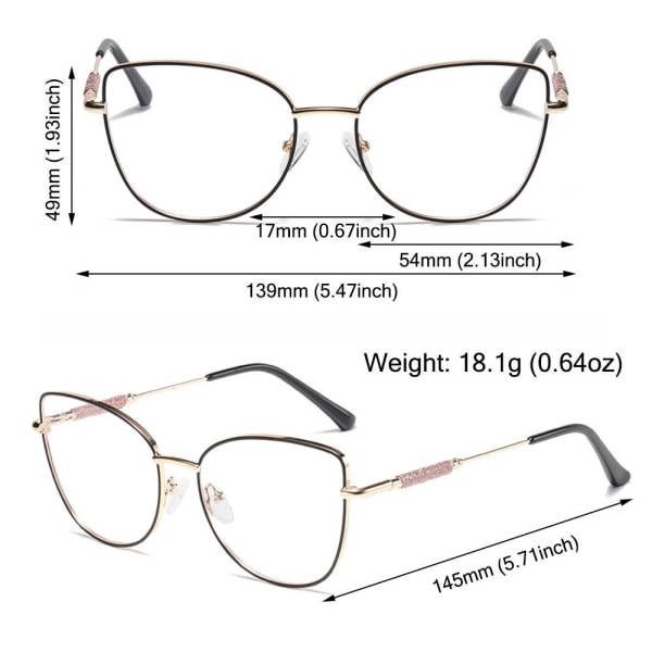 Metalbrillestel Computerbriller C05 C05 C05 5fe8 | C05 | C05 | Fyndiq