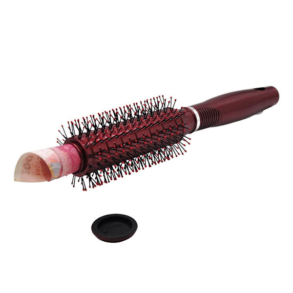 Comb Storage Box Safe Container PUNAINEN red