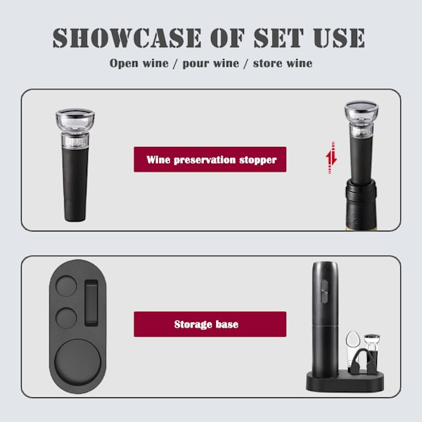 Elektrisk vinöppnare Automatisk korkskruv RECHARGEABLE PRO Rechargeable Pro
