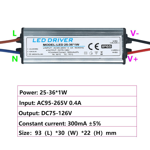 LED Driver Adapter Transformator 1-3W 1-3W 1-3w