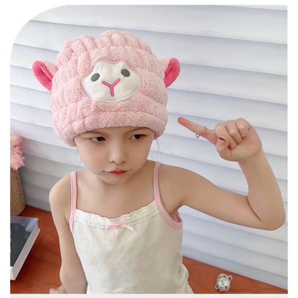 Dry Hair Cap Quick DryingPyyhe VALKOINEN White