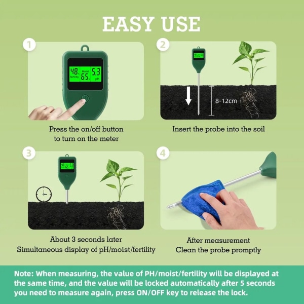 Soil Tester PH Meter Soil Fertility Tester