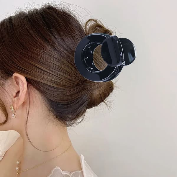 Hair Claw Clip Mini Grip Clip SORT 2 2 Black 2-2