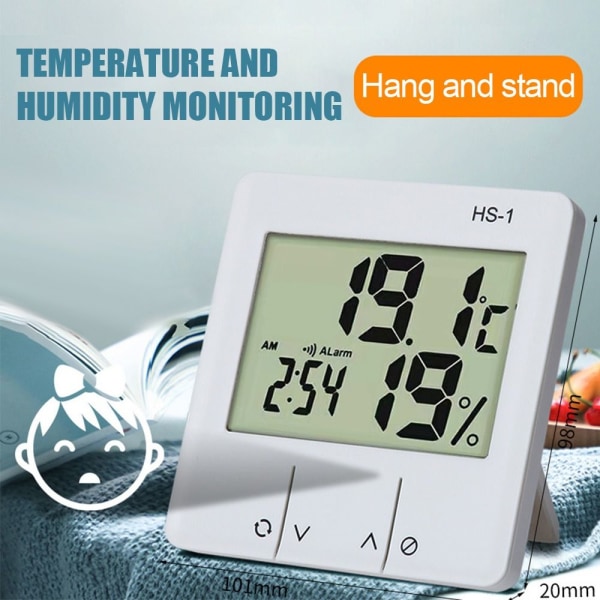 Digitalt termo-hygrometer Elektronisk termometer-hygrometer