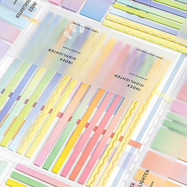 Sticky Notes Memo Pad Tabs A A A