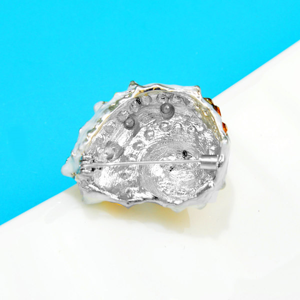 Conch Brosjer Emaljert Pin GUL Yellow