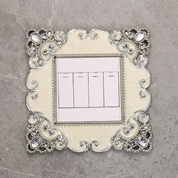 Enkelt lyskontakt dæksel Socket Surround Frame 10 10 10