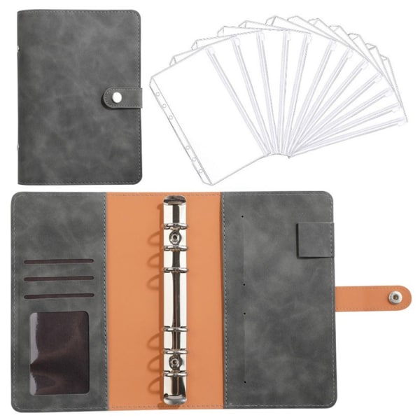 Budget Binder Notebook Bill Organizer TUMMANHARMAA dark gray