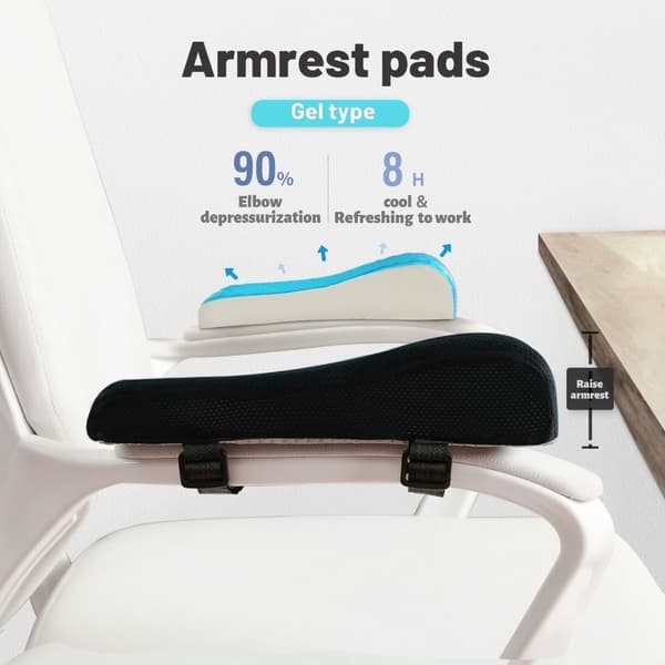 2 stk. Ergonomiske armlenputer Albuepute Armlenputer