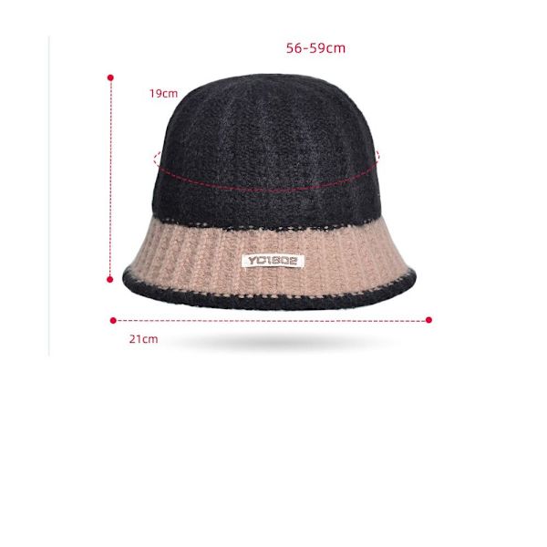 Neulottu Fisherman Hat Bucket Hat SININEN Blue