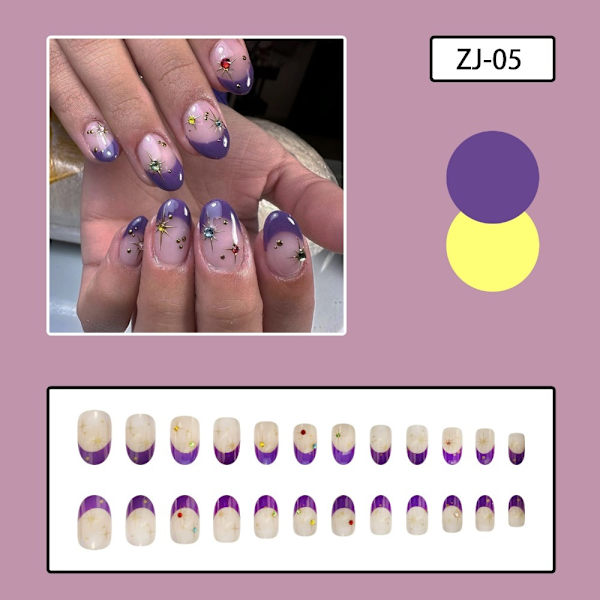 Almond Fake Nails False Nail ZJ-05 ZJ-05 ZJ-05