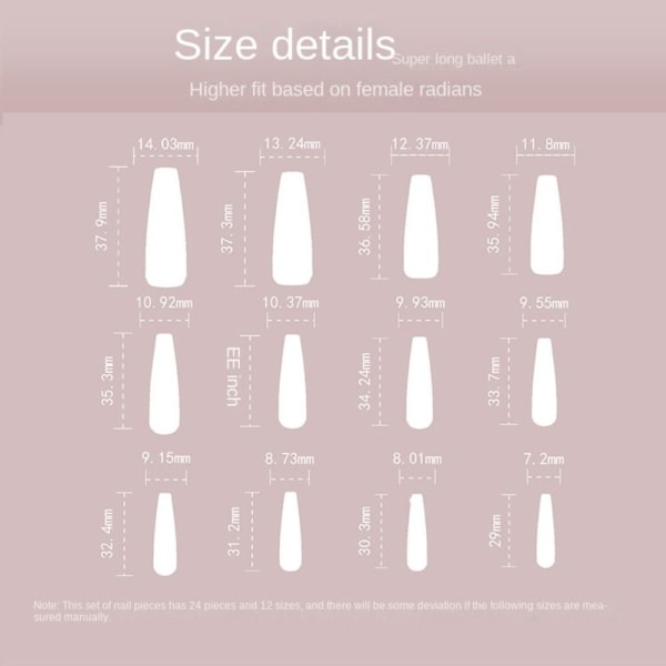 24st Fake Nails SuperLong JP2343 JP2343 JP2343