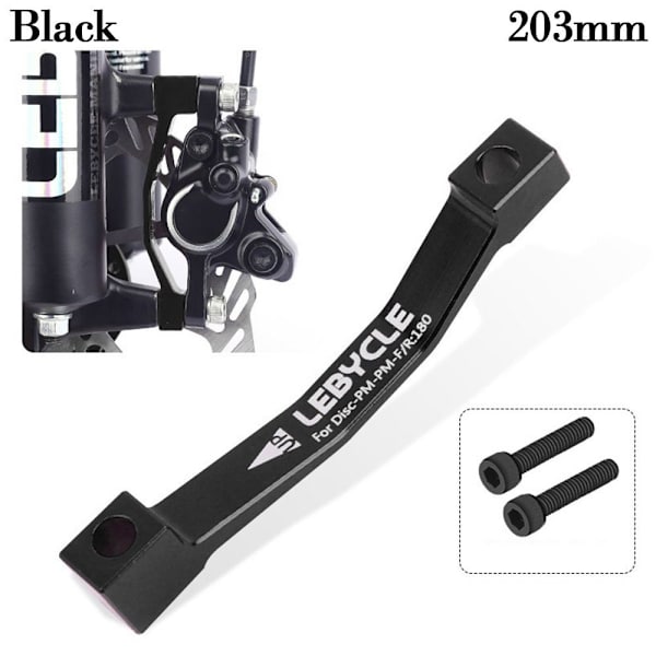 Mountainbike Hydraulisk skivebremsekaliber SORT 203MM Black 203mm