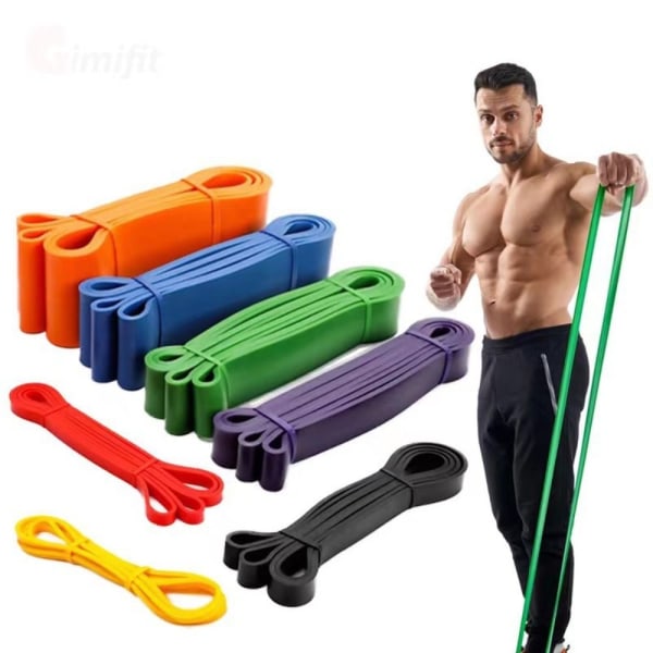 Motståndsband Fitness Spännbälte BLÅT BLUE