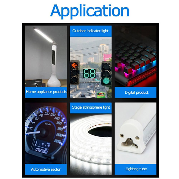 100 stk SMD lampe perler LED SMD lysemitterende diode