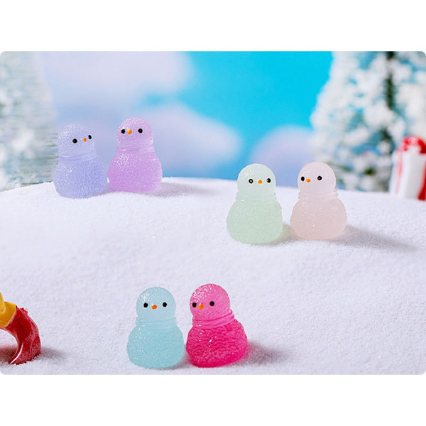 Snow King Dekoration Snowman Ornament LJUSBLÅ light blue
