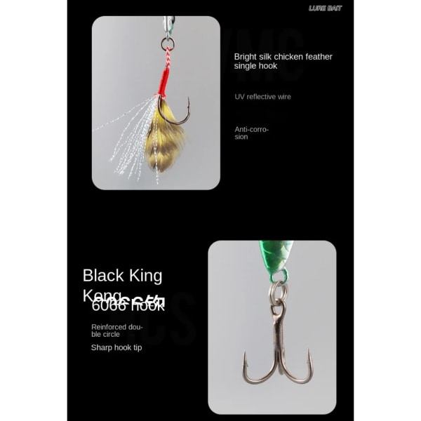 Fjäder Metall Fiskedrag Floating Minnow Baits RED 25G 25G red 25g-25g