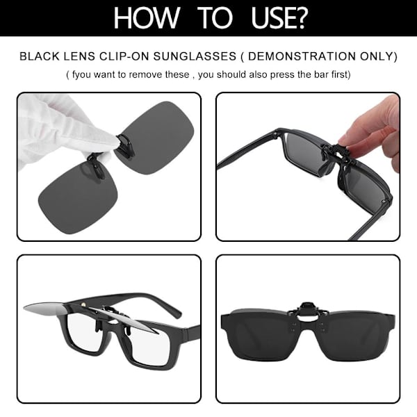 Clip-on solbriller Polarized MIRRORED WHITE MIRRORED WHITE Mirrored White