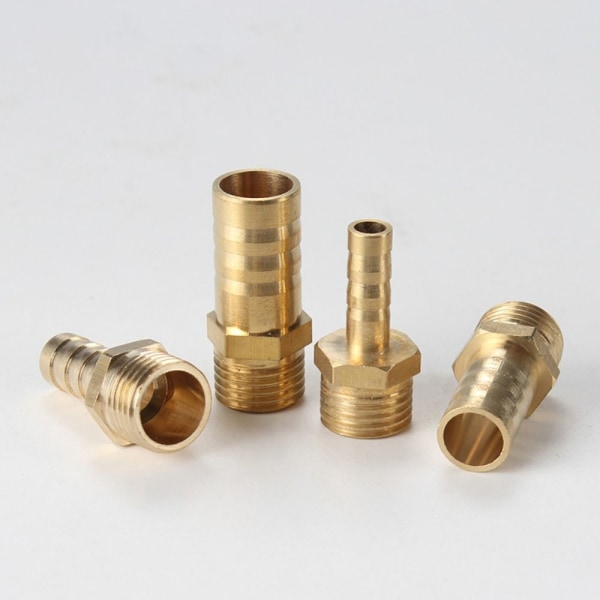 4 kpl Messinkiletku Barb Ilmaletkun liittimet 1/4 NPT UROSKIERRE 1/4 1/4 NPT Male Thread