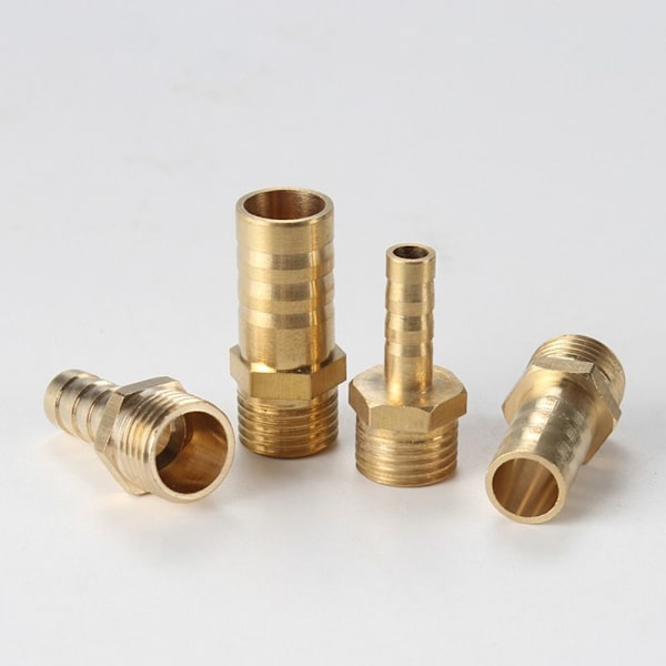 4 stk messing slange modhage luft slange fittings 1/4 NPT HANGTråd 1/4 1/4 NPT Male Thread